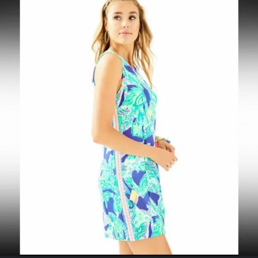 Lilly Pulitzer Sleeveless Dress in Blue and Green